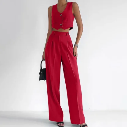 Red Flare Pants