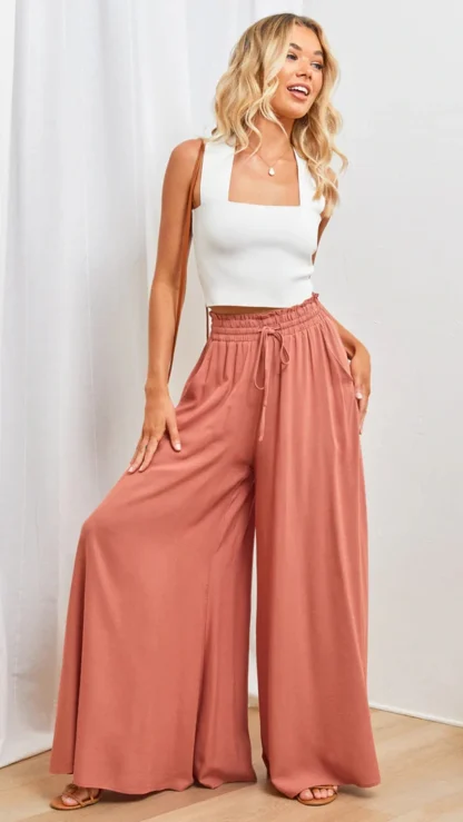 Wide Leg Flare Pants